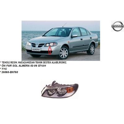 ÖN FAR SOL ALMERA 02-06 SİYAH