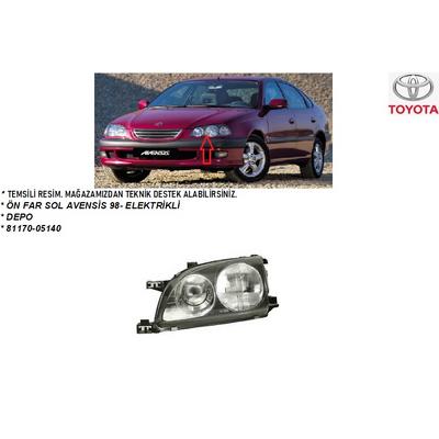 ÖN FAR SOL AVENSİS 97-00 (SİYAH ELEKTRİKLİ)