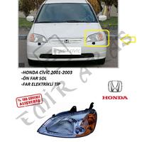 ÖN FAR SOL CİVİC 01-03 SARI ELEKTRİKLİ