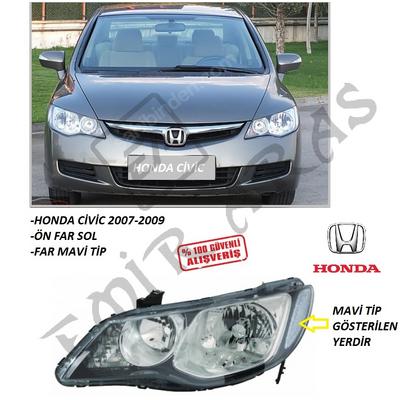 ÖN FAR SOL CİVİC 07-09 (FD6) (MAVİ)