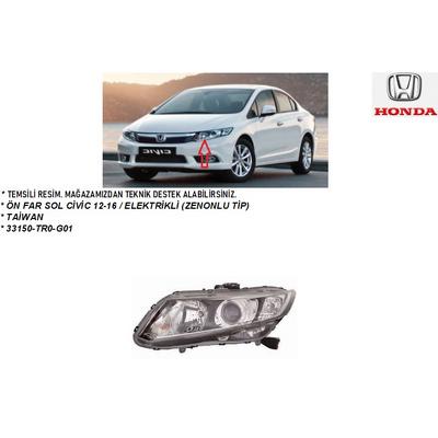 ÖN FAR SOL CİVİC 12-16  ELEKTRİKLİ FB7 (ZENONLU TİP)