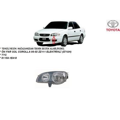 ÖN FAR SOL COROLLA 00-02 ZZ111 ELEKTRİKLİ (SİYAH)