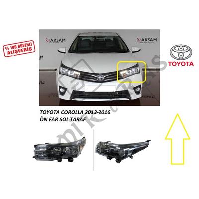 ÖN FAR SOL COROLLA 13-16 LED\'Lİ