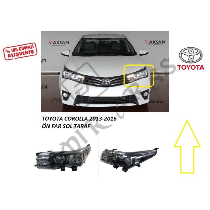ÖN FAR SOL COROLLA 13-16 LED\'Lİ