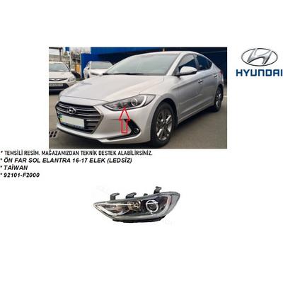 ÖN FAR SOL ELANTRA 16-17 ELEK (LEDSİZ)