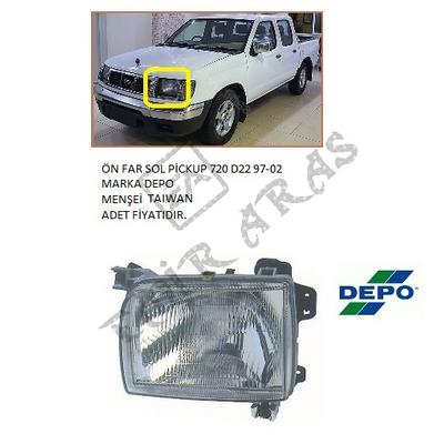 ÖN FAR SOL PİCKUP 720 D22 97-02
