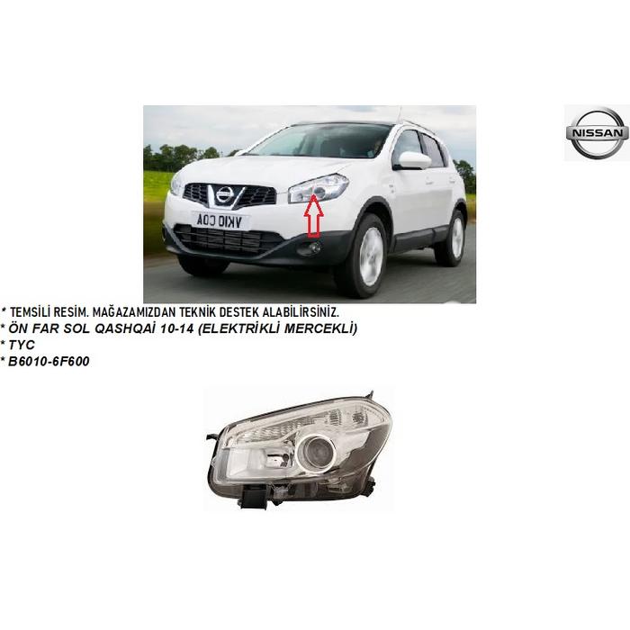 ÖN FAR SOL QASHQAİ 10-14 (ELEKTRİKLİ MERCEKLİ)