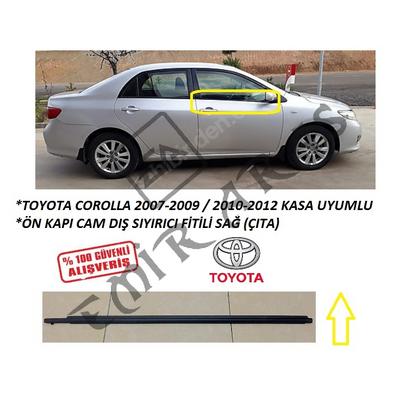 ÖN KAPI CAM DIŞ SIYIRICI FİTİLİ SAĞ COROLLA 07-12 (ÇITA)