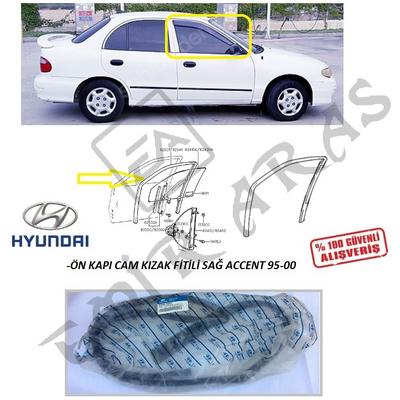 ÖN KAPI CAM (KIZAK) FİTİLİ SAĞ ACCENT 95-00