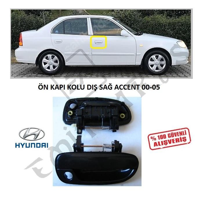 ÖN KAPI KOLU DIŞ SAĞ ACCENT 00-05