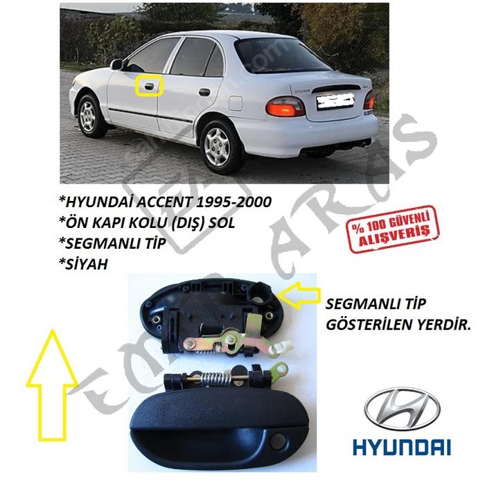 ÖN KAPI KOLU DIŞ SOL ACCENT 95-00 (SEGMANLI)