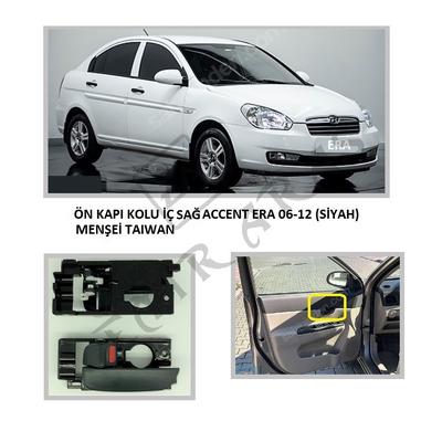 ÖN KAPI KOLU İÇ SAĞ ACCENT ERA 06-12 (SİYAH)