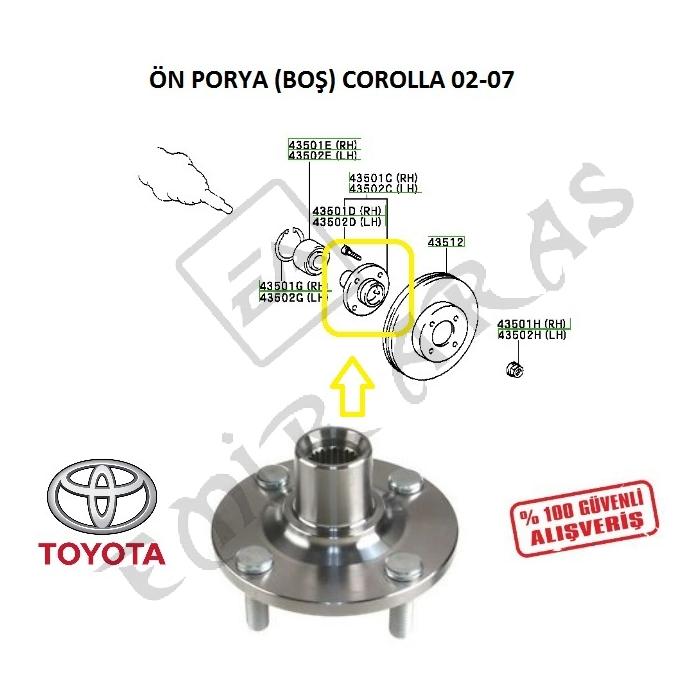 ÖN PORYA (BOŞ) COROLLA 02-07