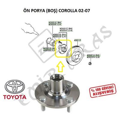 ÖN PORYA (BOŞ) COROLLA 02-07