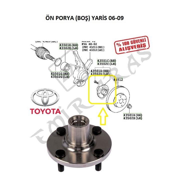 ÖN PORYA (BOŞ) YARİS 06-12