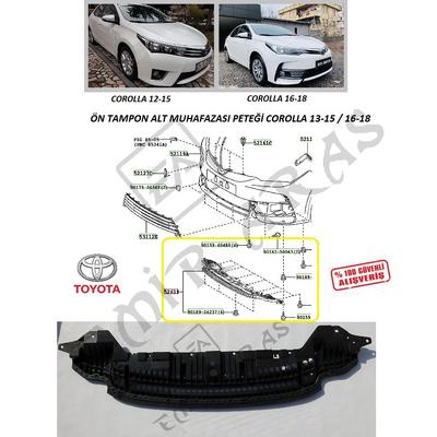 ÖN TAMPON ALT MUHAFAZASI PETEĞİ COROLLA 13-15  16-18