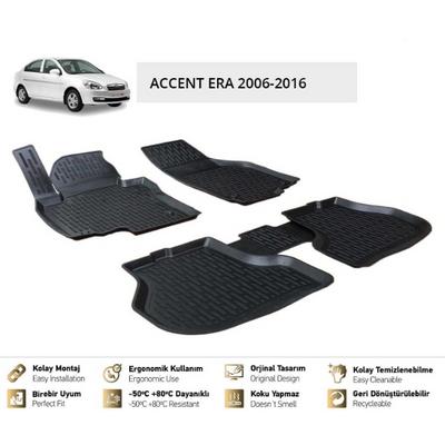 PASPAS ACCENT ERA 06-12 3D (SİYAH)