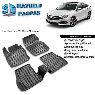 PASPAS CİVİC 16- 3D (SİYAH)