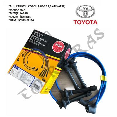 RC-TE24 NGK9609 BUJİ KABLOSU COROLLA 88-92 1,6 4AF (AE92)