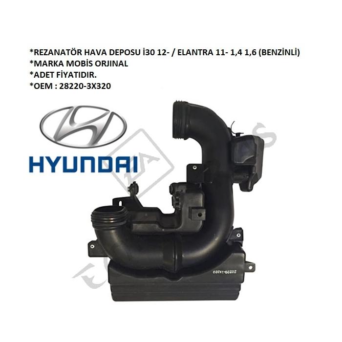 REZANATÖR HAVA DEPOSU İ30 12-  ELANTRA 11- 1,4 1,6 BENZ