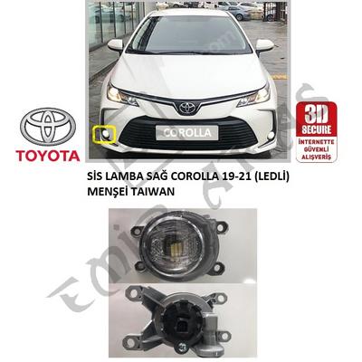 SİS LAMBA SAĞ COROLLA 19-21 CHR 20-23 HİLUX 21-23 (LEDLİ)