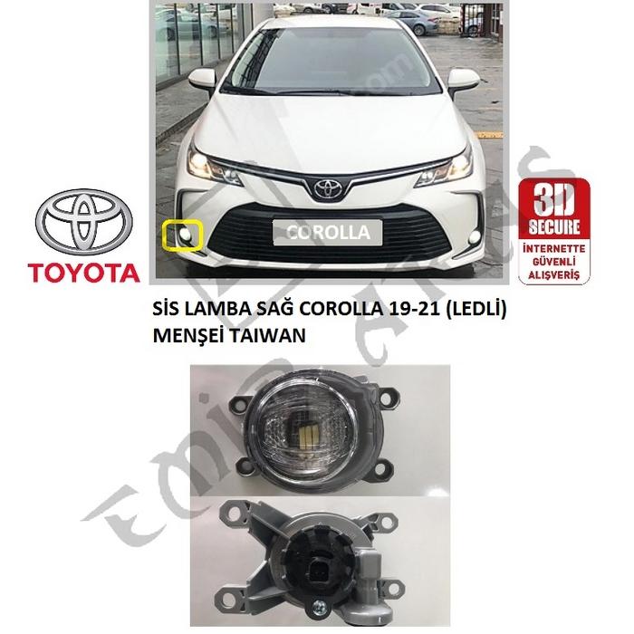 SİS LAMBA SAĞ COROLLA 19-21 CHR 20-23 HİLUX 21-23 (LEDLİ)