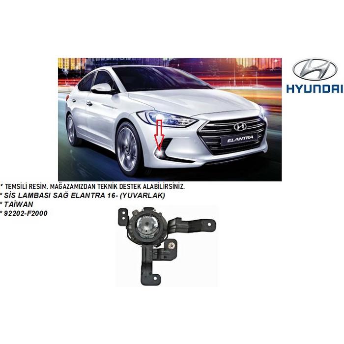 SİS LAMBASI SAĞ ELANTRA 16- (YUVARLAK)