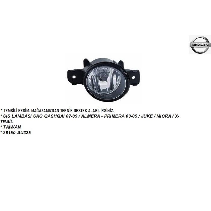 SİS LAMBASI SAĞ QASHQAİ 07-09  ALMERA - PRİMERA 03-05  JUKE  MİCRA  X-TRAİL