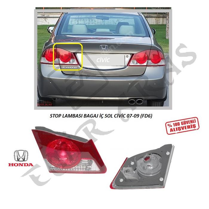STOP LAMBASI BAGAJ İÇ SOL CİVİC 07-09 (FD6)