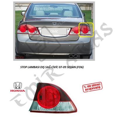STOP LAMBASI DIŞ SAĞ CİVİC 07-09 SEDAN (FD6)