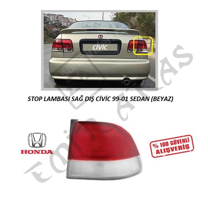 STOP LAMBASI DIŞ SAĞ CİVİC 99-01 SEDAN (BEYAZ)