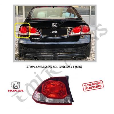 STOP LAMBASI DIŞ SOL CİVİC 09-11 (LED)