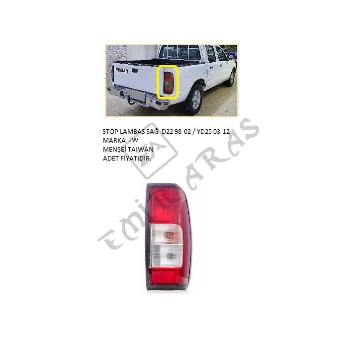 STOP LAMBASI SAĞ D22 98-02  YD25 03-12