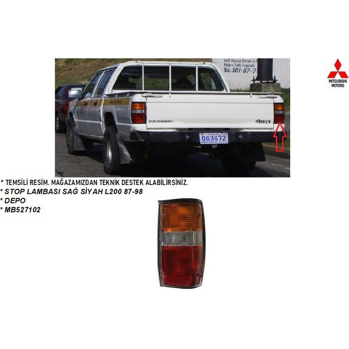 STOP LAMBASI SAĞ SİYAH L200 87-98 / PROTON ARENA PICKUP 98-