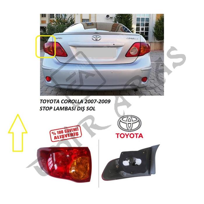 STOP LAMBASI SOL DIŞ COROLLA 07-09 SDN