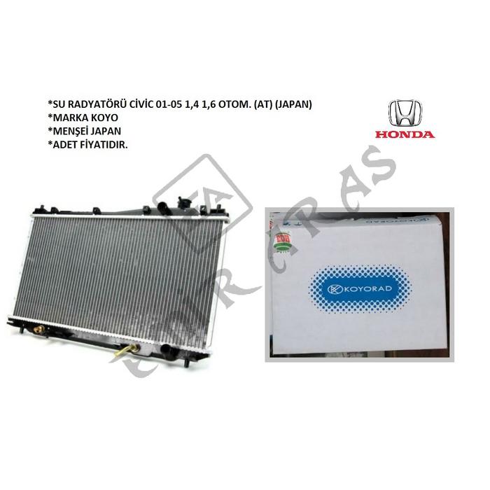 SU RADYATÖRÜ CİVİC 01-05 1,4 1,6 OTOM. (AT) (JAPAN)