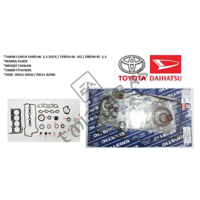 TAKIM CONTA YARİS 06- 1,3 2SZFE  TERİOS 06- 3SZ  SİRİON 05- 1,3