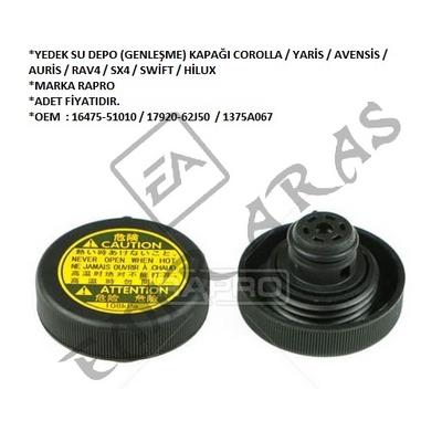 YEDEK SU DEPO (GENLEŞME) KAPAĞI COROLLA  YARİS  AVENSİS  AURİS  RAV4  SX4