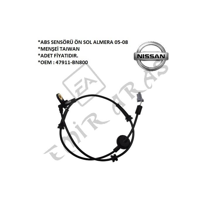 ABS SENSÖRÜ ÖN SOL ALMERA 05-08