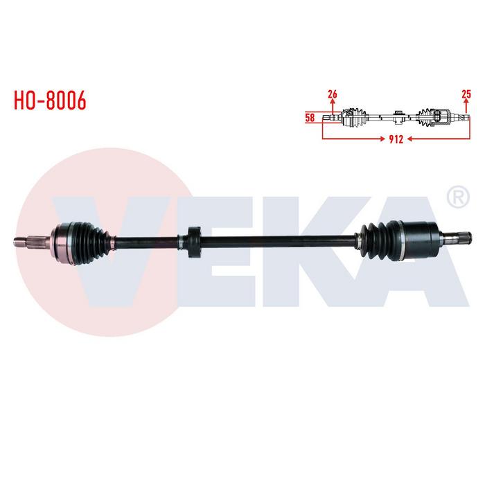 AKS KOMPLE SAĞ CİVİC 1,6 06-12 FD6 12-16 FB7 OTOM. (AT)