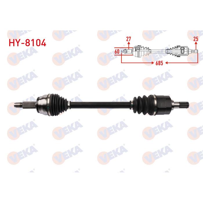 AKS KOMPLE SOL ELANTRA 16-18 BENZ (MAN. MT) İ30 12-16 CEED 12- 1,6 CRDİ 685mm