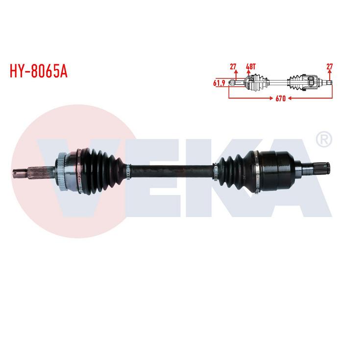 AKS KOMPLE SOL SPORTAGE 04-09 2.0 TUCSON 04- CRDİ (AT)