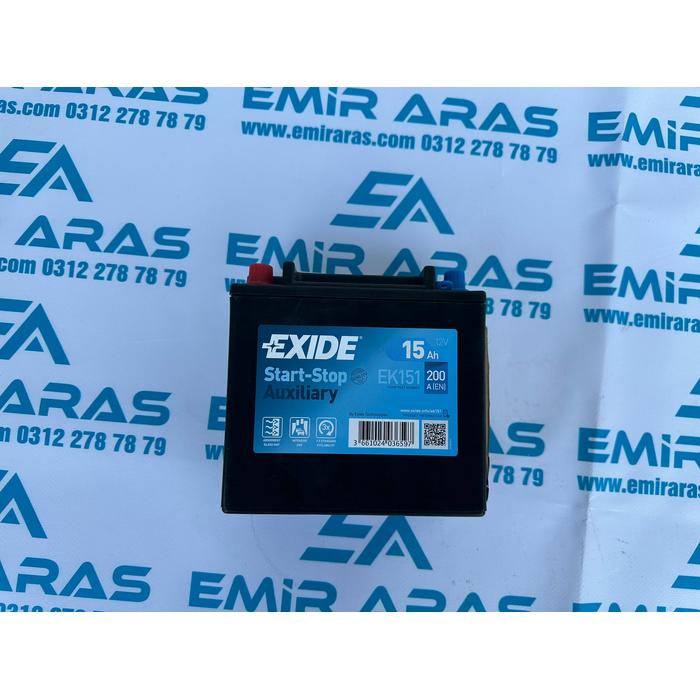 AKÜ 12V 15 AH 200CC C56 AUXLIARY VRLA YARDIMCI (BESLEME) EK151 MERCEDES RANG ROVER PORSCHE