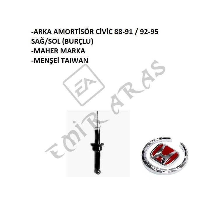 ARKA AMORTİSÖR CİVİC 88-91 92-95 SAĞSOL (BURÇLU)