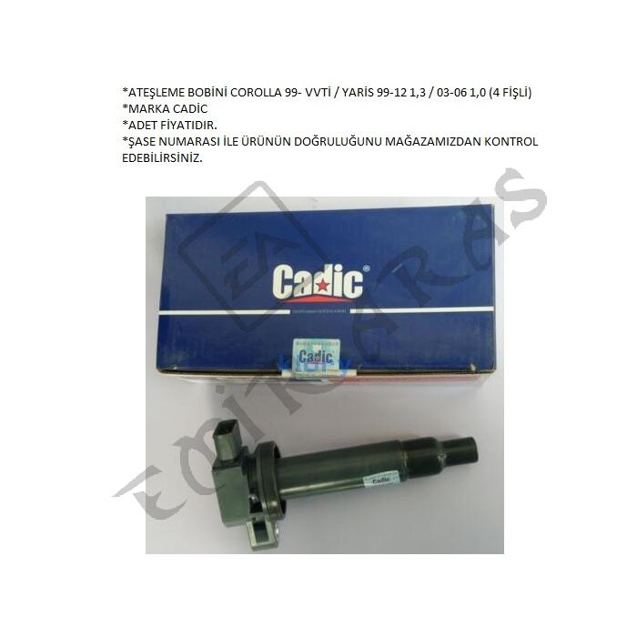 ATEŞLEME BOBİNİ COROLLA 99- VVTİ YARİS 99-12 1,3 03-06 1,0 1SZFE 1NZ (4 FİŞLİ)