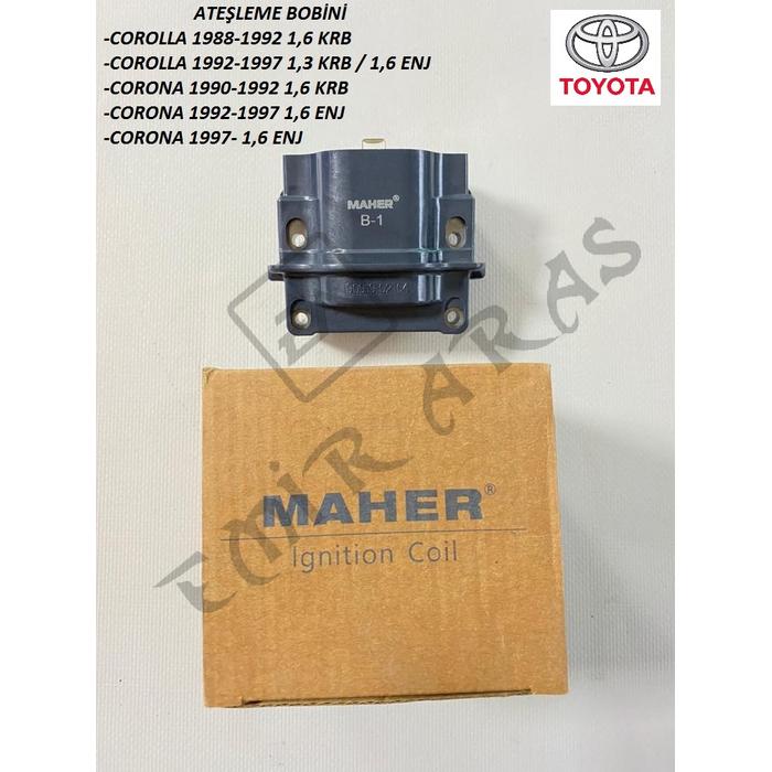 ATEŞLEME BOBİNİ COROLLA AE92 88-91 AE101 92-97 1,6 4AFE CORONA 2,0 3SFE