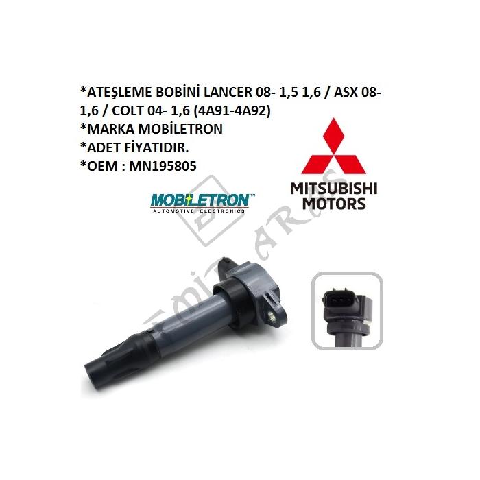 ATEŞLEME BOBİNİ LANCER 08- 1,5 1,6 ASX 08- 1,6 COLT 04- 1,6 (4A91-4A92)