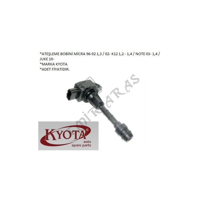 ATEŞLEME BOBİNİ MİCRA 02-08 K12 1,2 - 1,4 NOTE 03- 1,4 JUKE 10-