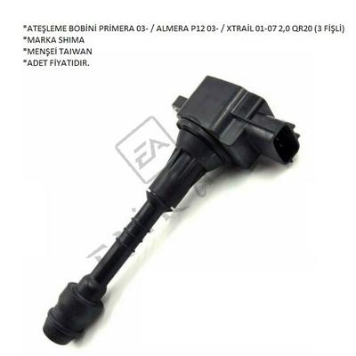 ATEŞLEME BOBİNİ PRİMERA 03- ALMERA P12 03- XTRAİL 01-07 2,0 QR20 (3 FİŞLİ)