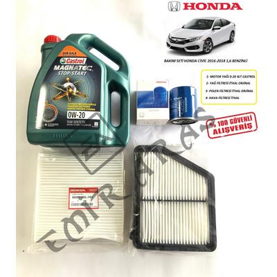 BAKIM SETİ CİVİC 2016-2021 1,6 BENZİNLİ (FC5) CASTROL 0-20 4LT